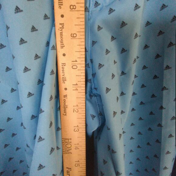 Adidas Shorts Men 32 Blue Print Stretch Performance Golf - Picture 5 of 8